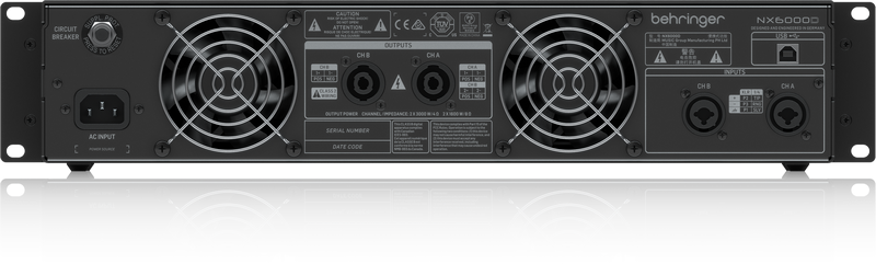 Behringer NX6000D Amplifier – GSG Audio Design