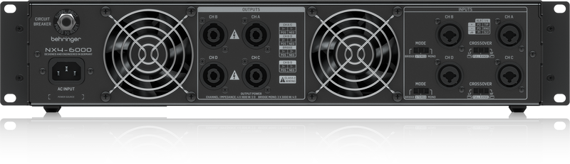 Behringer NX4-6000 アンプ Behringer NX4-6000 Amplifier – GSG Audio Design