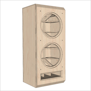 Dual 18 subwoofer hot sale cabinet